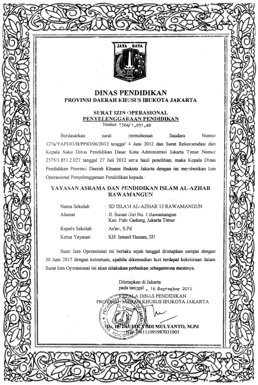 SD ISLAM AL-AZHAR 13 RAWAMANGUN