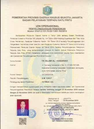 TK ISLAM AL - HASANAH
