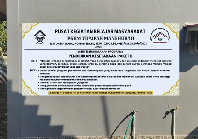 Foto PKBM THAIFAH MANSHURAH
